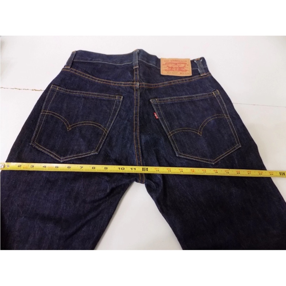 Vintage LVC 1960s LEVIS 505 0217 Big-E Redline Selvage Dark Indigo Jeans 31 x 34 - Picture 6 of 13